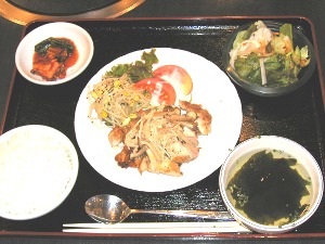 日替りランチ(鳥のささみ揚げ)