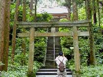 熊野神社への階段